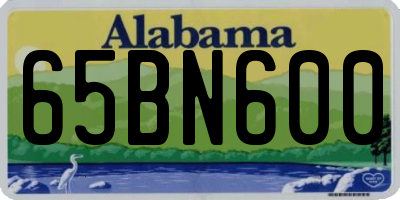 AL license plate 65BN600