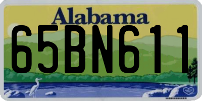 AL license plate 65BN611