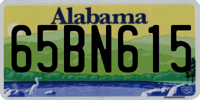 AL license plate 65BN615