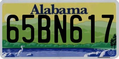 AL license plate 65BN617