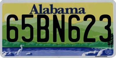 AL license plate 65BN623
