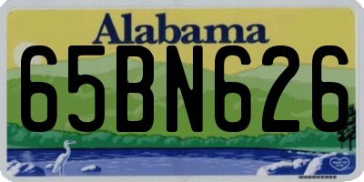 AL license plate 65BN626
