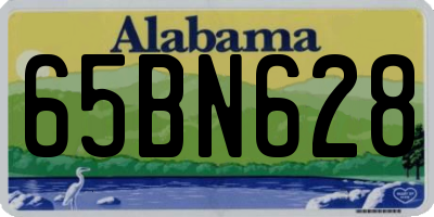 AL license plate 65BN628