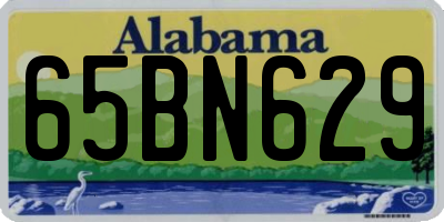 AL license plate 65BN629