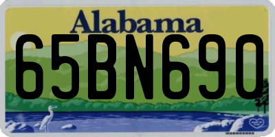 AL license plate 65BN690