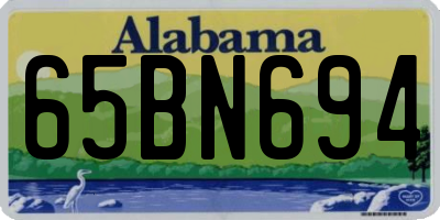 AL license plate 65BN694