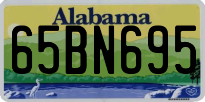 AL license plate 65BN695