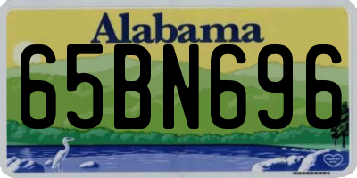 AL license plate 65BN696