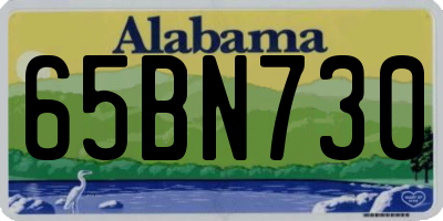 AL license plate 65BN730
