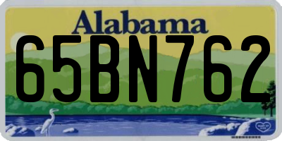 AL license plate 65BN762