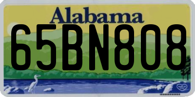 AL license plate 65BN808