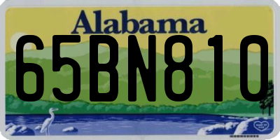 AL license plate 65BN810