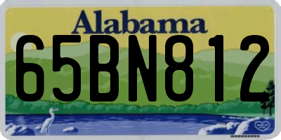 AL license plate 65BN812