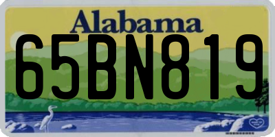 AL license plate 65BN819