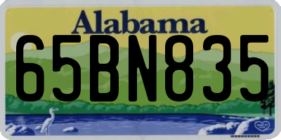 AL license plate 65BN835