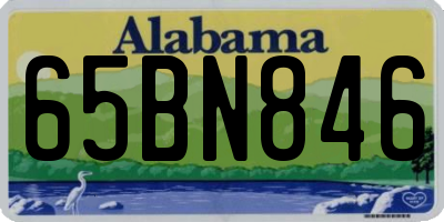 AL license plate 65BN846