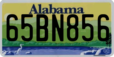 AL license plate 65BN856
