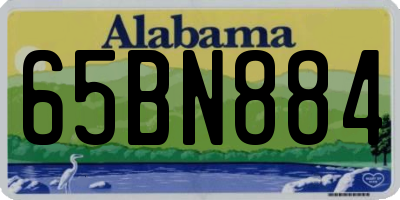 AL license plate 65BN884