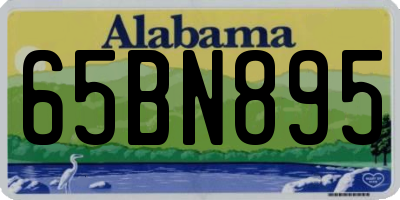 AL license plate 65BN895