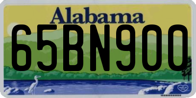 AL license plate 65BN900