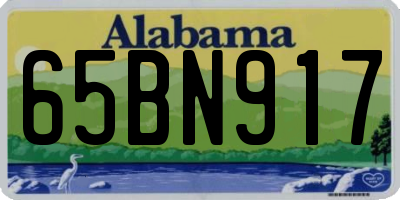 AL license plate 65BN917