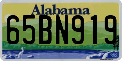 AL license plate 65BN919