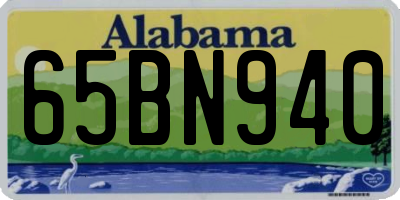 AL license plate 65BN940