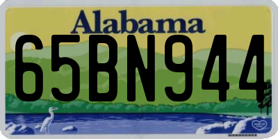 AL license plate 65BN944
