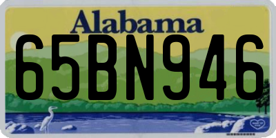 AL license plate 65BN946