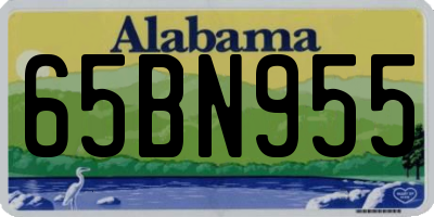 AL license plate 65BN955