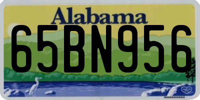 AL license plate 65BN956