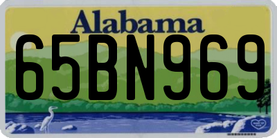 AL license plate 65BN969