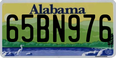 AL license plate 65BN976
