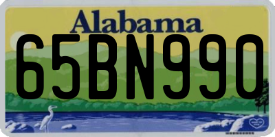 AL license plate 65BN990