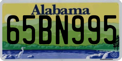 AL license plate 65BN995