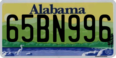 AL license plate 65BN996