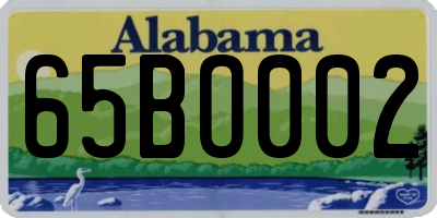 AL license plate 65BO002