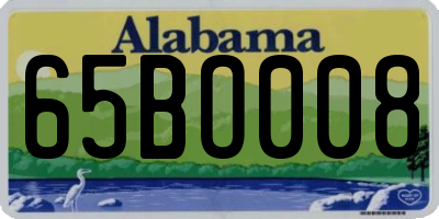 AL license plate 65BO008