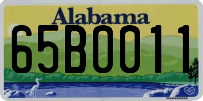 AL license plate 65BO011