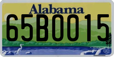 AL license plate 65BO015