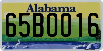 AL license plate 65BO016