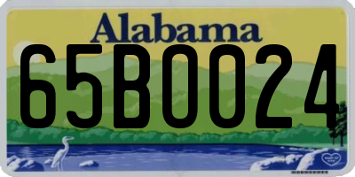 AL license plate 65BO024