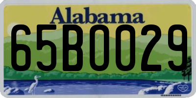 AL license plate 65BO029