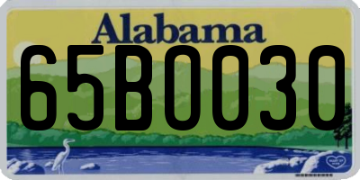 AL license plate 65BO030