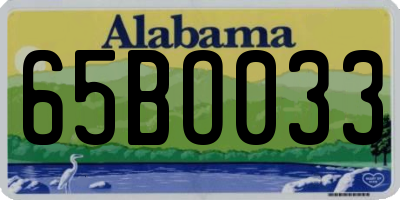 AL license plate 65BO033