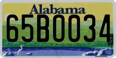 AL license plate 65BO034