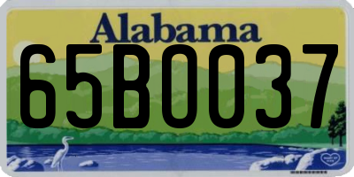 AL license plate 65BO037