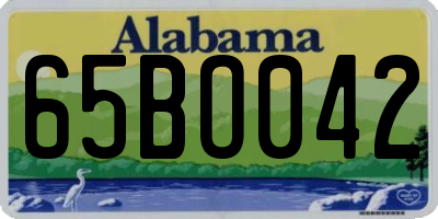 AL license plate 65BO042