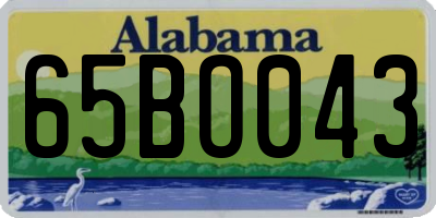 AL license plate 65BO043