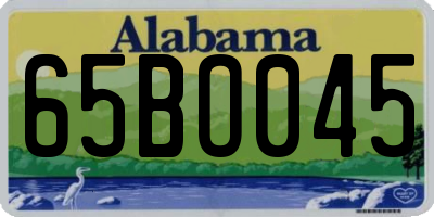 AL license plate 65BO045